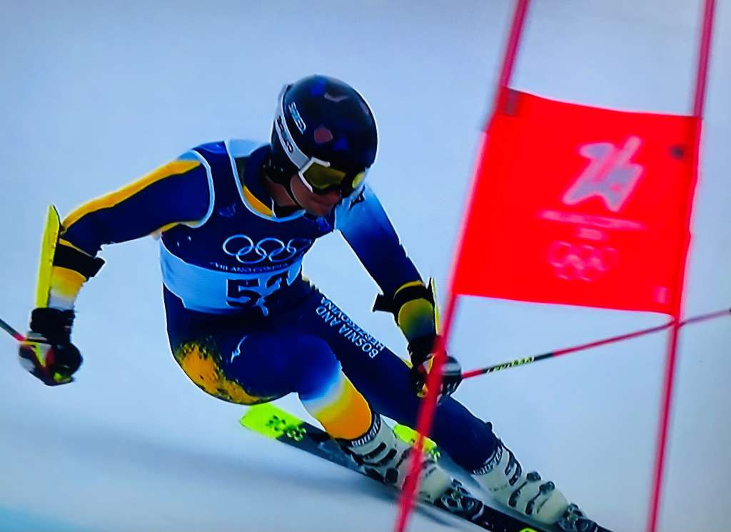 Marko Šljivić u prvoj vožnji olimpijskog veleslaloma na 41. mjestu