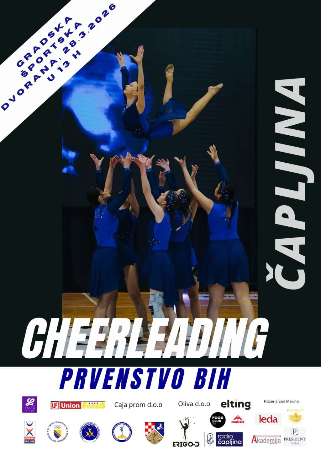 Čapljina domaćin državnog prvenstva BiH u cheerleadingu