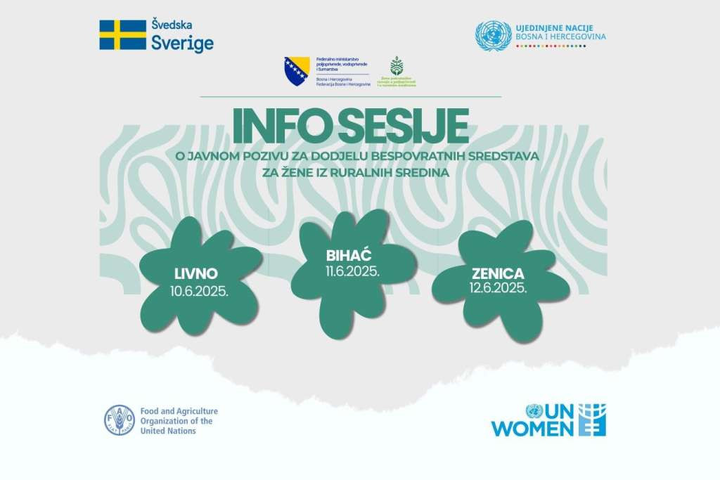 FMPVŠ: Najavljene tri informativne sesije za žene u ruralnim zajednicama
