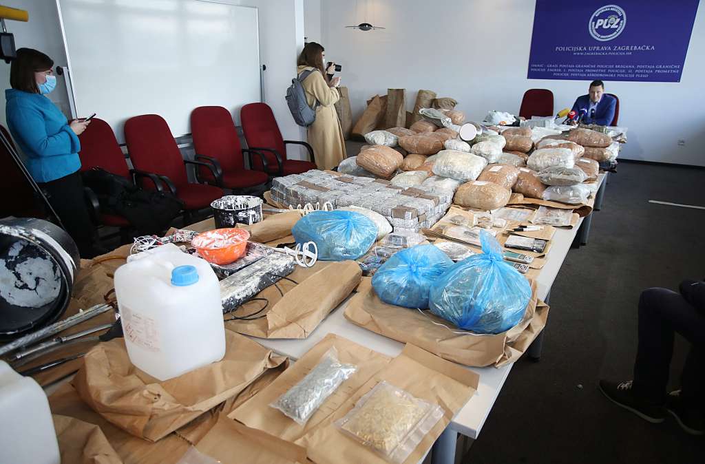 U Zagrebu zaplijenjeni kokain, marihuana i MDMA vrijedni oko1,3 milijuna eura