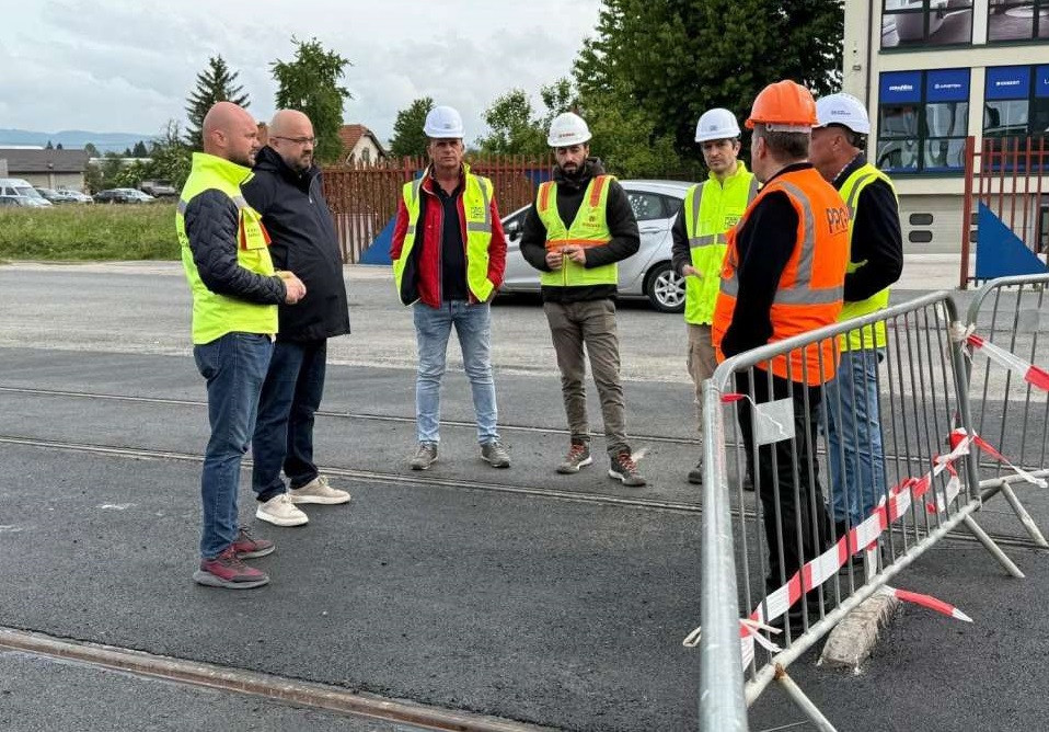 Završeni radovi na prvoj raskrsnici buduće tramvajske pruge do Hrasnice