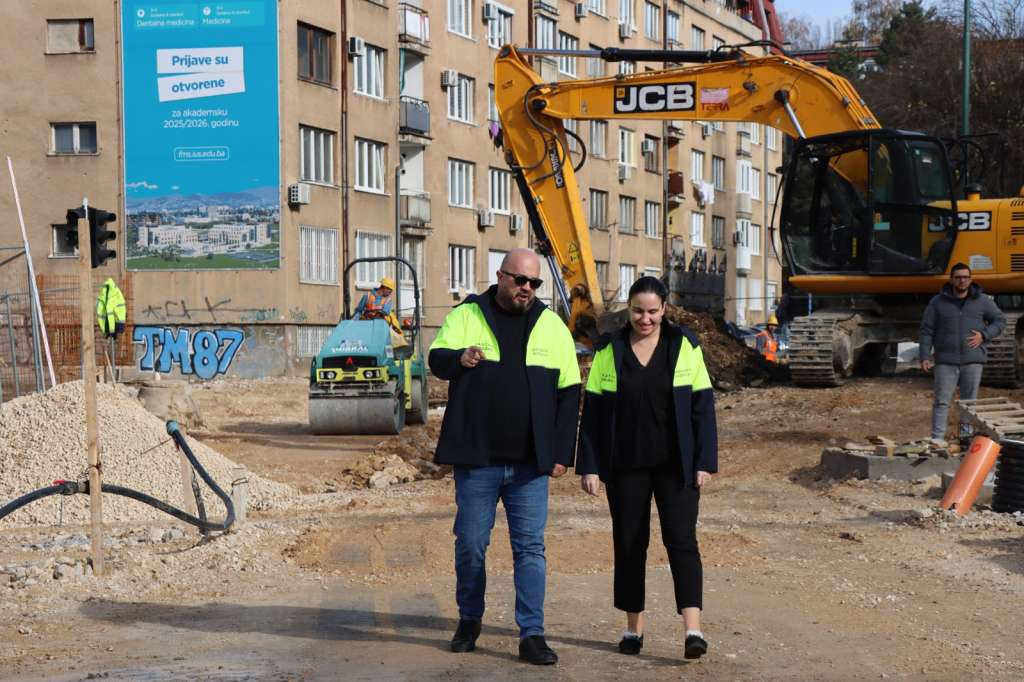 Ministar Šteta i načelnica Karić obišli radove na gradilištu Južne longitudinale