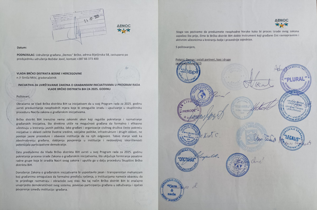 Građani Brčkog traže zakon o građanskim inicijativama