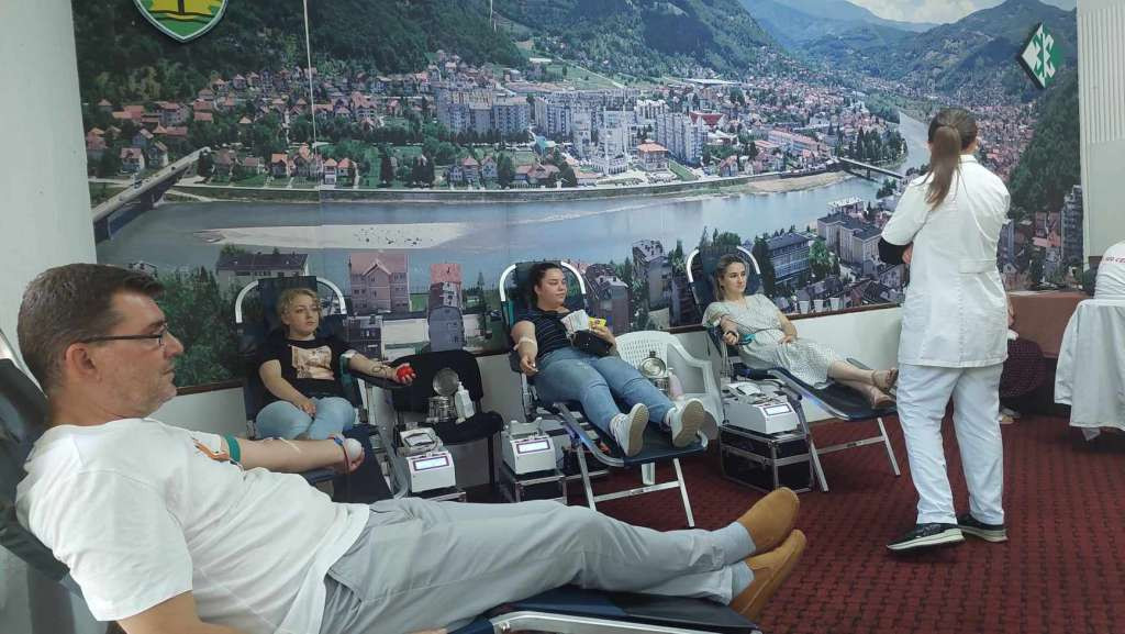 Veliki odziv građana Goražda u akciji dobrovoljnog darivanja krvi