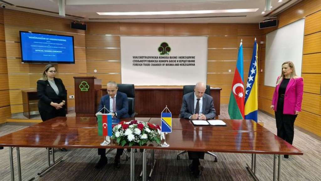 Marinković i Jabbarov potpisali Memorandum o saradnji VTK BiH i Privredne komore Azerbejdžana