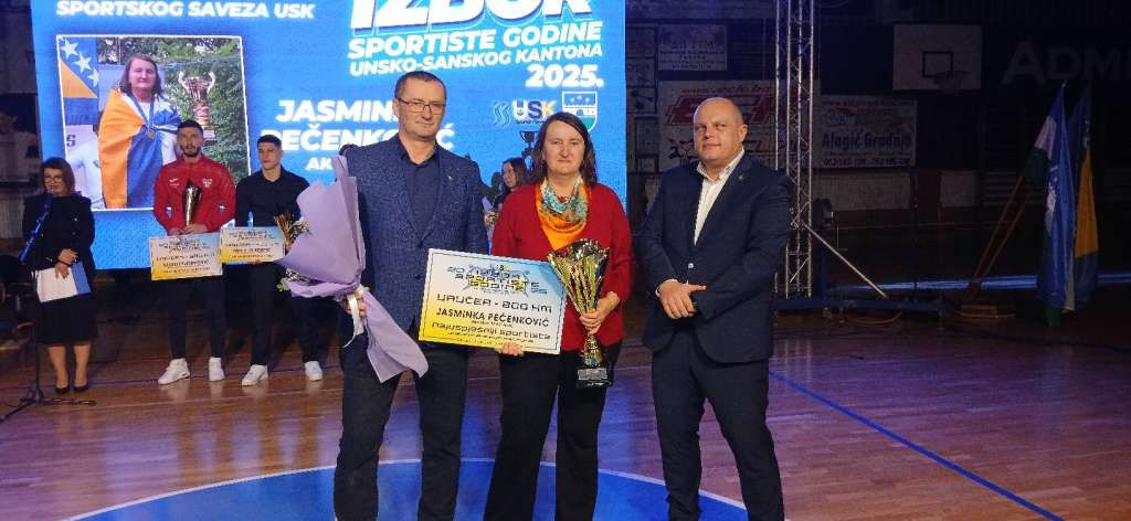 Jasminka Pečenković najbolja sportistkinja USK za 2025. godinu