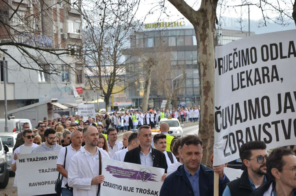 U Tuzli i danas protest ljekara