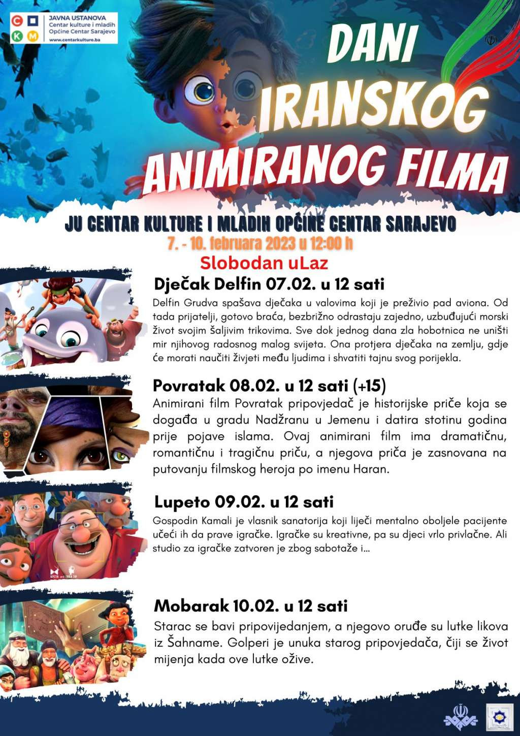 'Dani iranskog animiranog filma' u Centru kulture i mladih