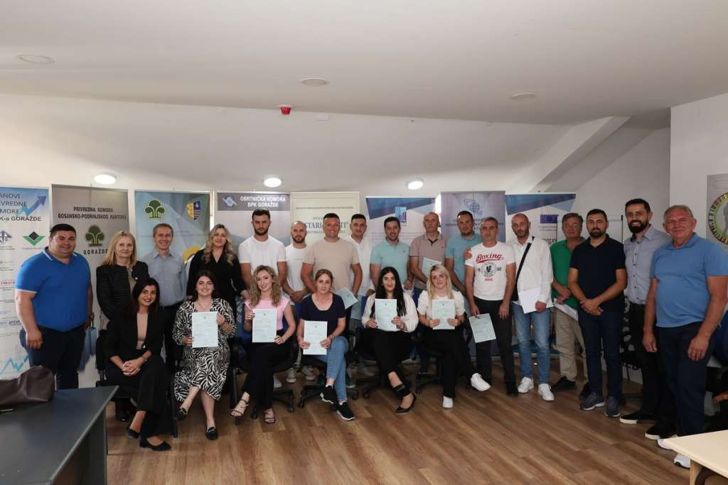 U BPK Goražde okončan program obuke 16 mentora za rad s učenicima u realnom sektoru