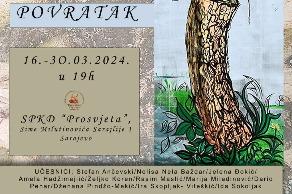 Sarajevo: U SPKD 'Prosvjeta' sutra izložba 'Povratak: Umjetnost i Priroda'