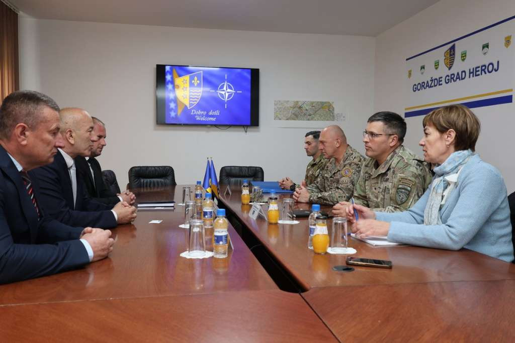 Komandant NATO štaba Sarajevo posjetio BPK Goražde