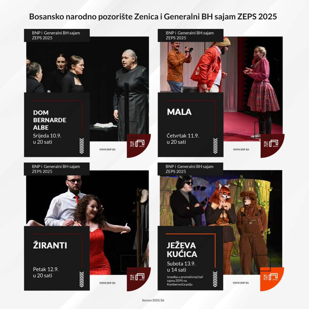 Bosansko narodno pozorište Zenica otvara sezonu u saradnji za ZEPS-om