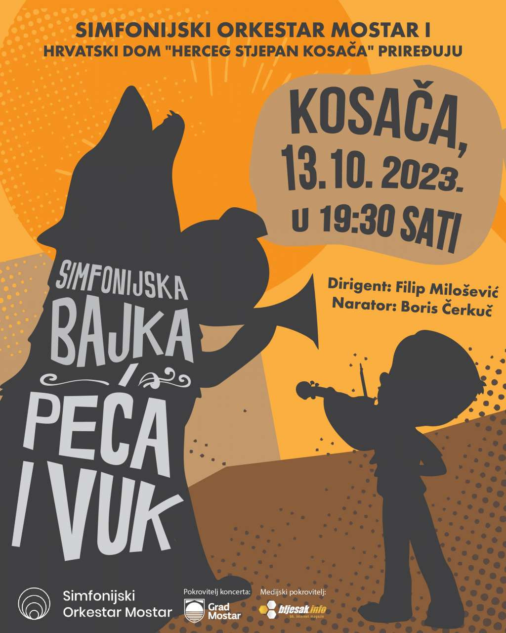 Koncertom 'Peća i vuk' Simfonijski orkestar Mostar otvara novu sezonu