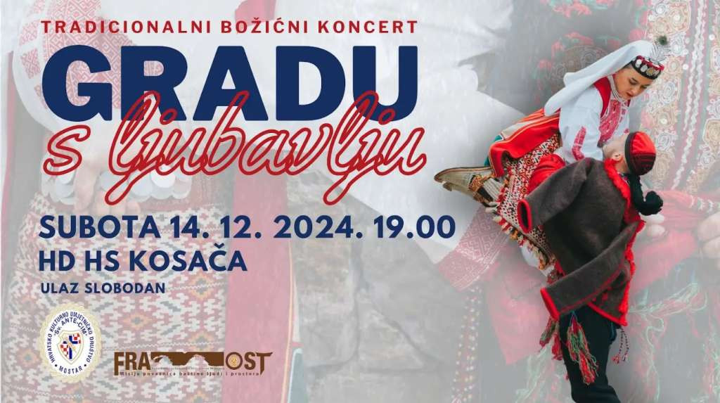 HKUD 'Sv. Ante-Cim' i ove godine koncertom ’Gradu s ljubavlju’ unosi božićni duh u Mostaru