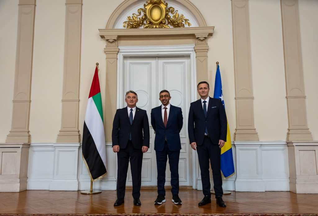 Komšić i Bećirović sa Nahayanom: Bilateralni odnosi između BiH i UAE bez otvorenih pitanja