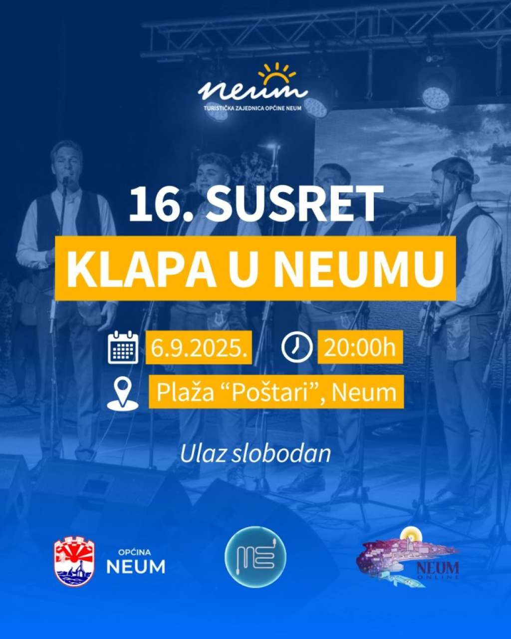 Neum domaćin 16. susreta klapa