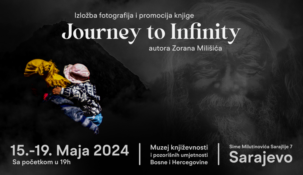 Izložba fotografija 'Putovanje u beskraj' autora Zorana Milišića u Muzeju književnosti