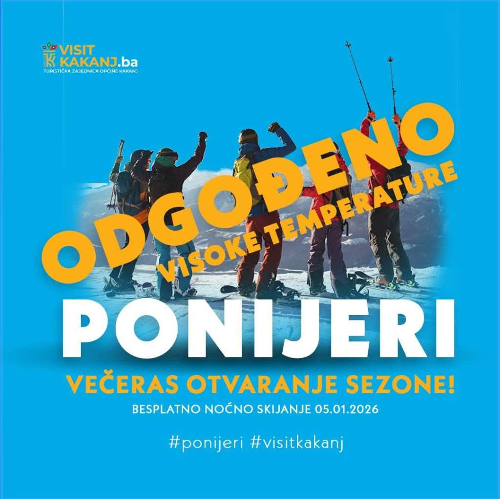 JU KSC Kakanj zbog povišene temperature zraka ponovo odgodila početak skijaške sezone