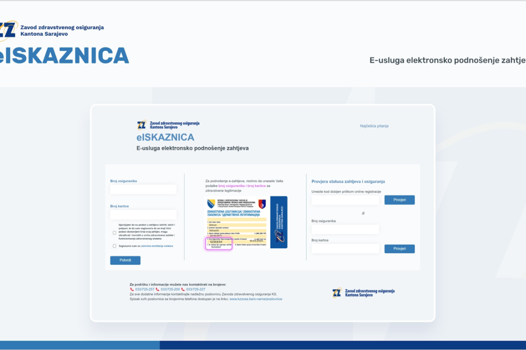 Nova usluga ZZO KS - Zamjena isteklih elektronskih zdravstvenih legitimacija online