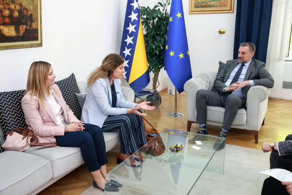 Konaković i Telatin razgovarali o značaju prisustva kancelarije UNOPS-a u BiH