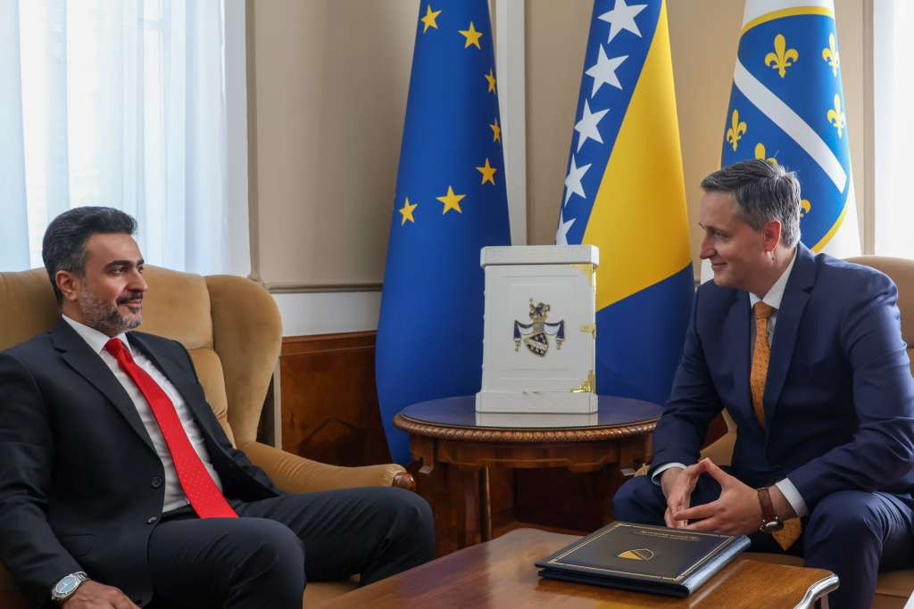 Bećirović primio u nastupnu posjetu ambasadora Države Kuvajt Salaha A. Albannaia