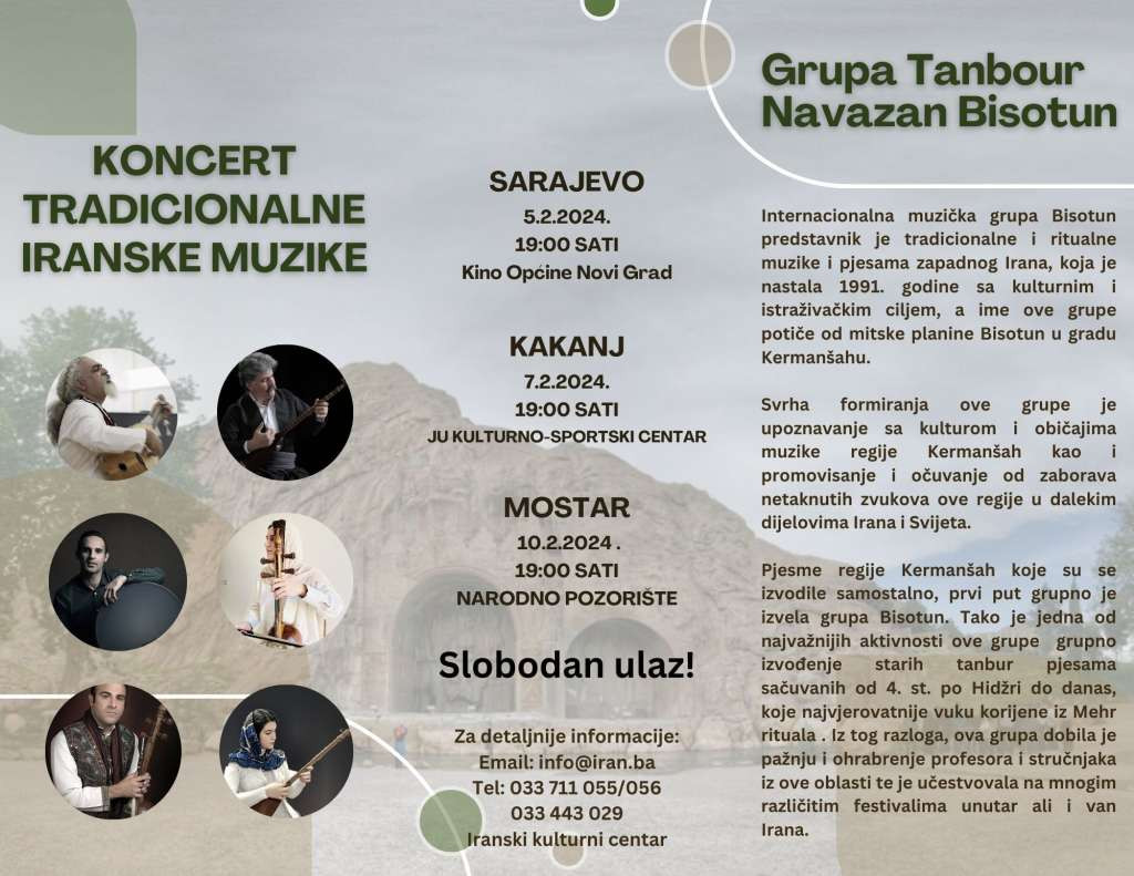 Bogat program u okviru manifestacije  "Dani kulture Irana"