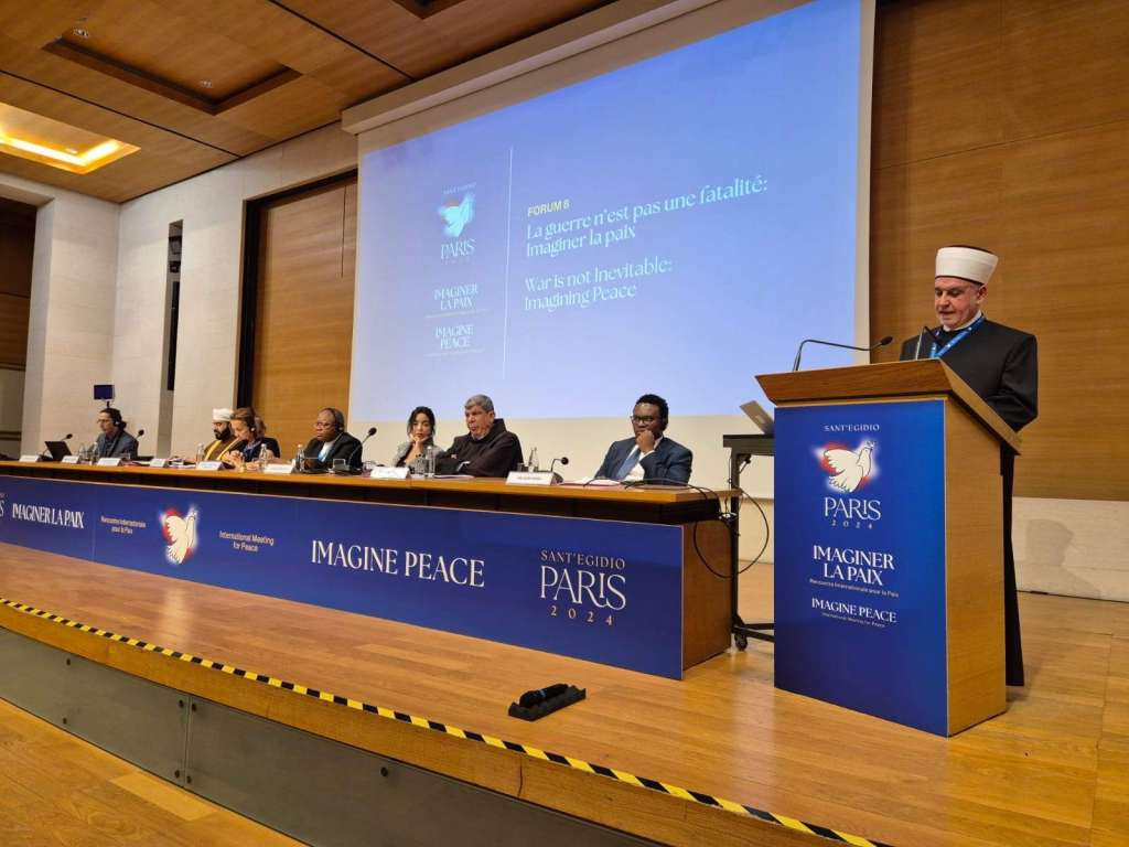 Reis Kavazović se obratio na međunarodnom mirovnom forumu 'Zamisli mir' u Parizu
