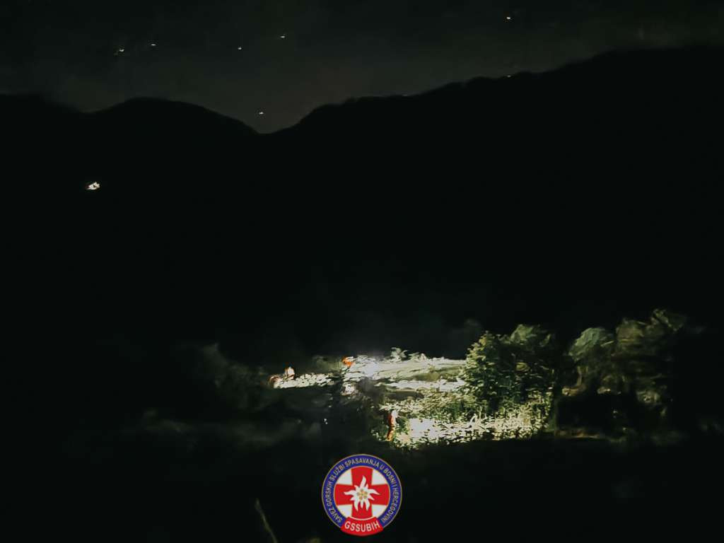 Noćna potraga kod Konjica uspješno završena - GSS-ovi spasili ozlijeđenog muškarca