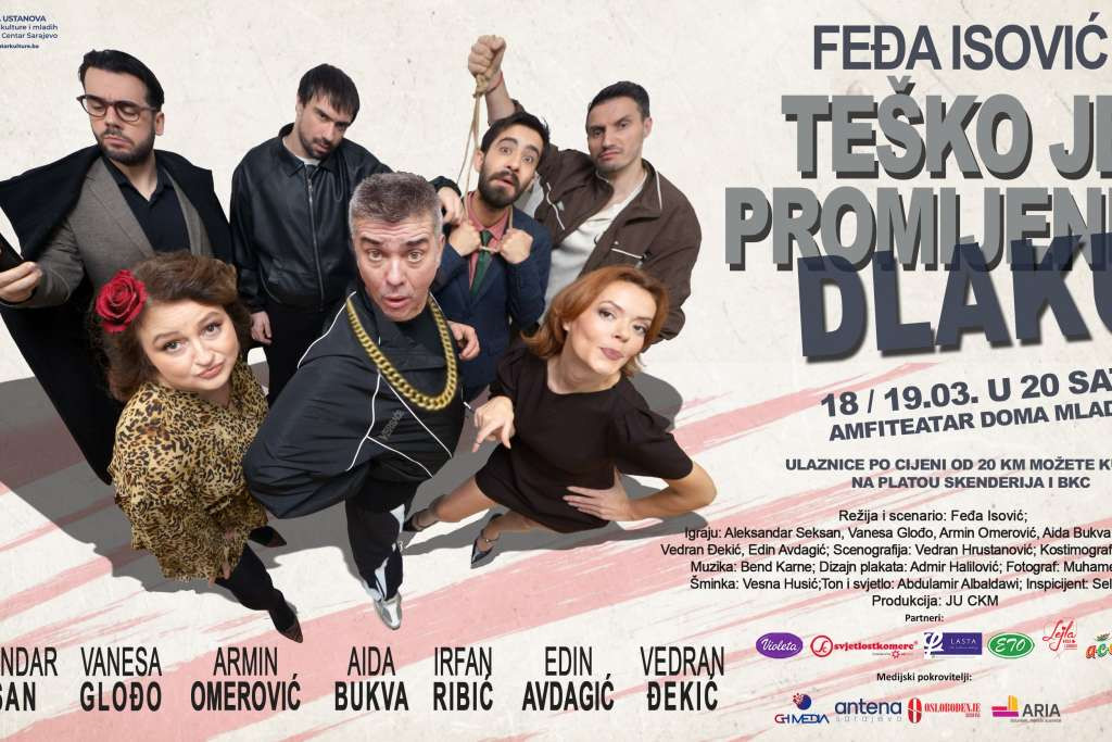 U CKM-u u martu premijera predstave "Teško je promijeniti dlaku" autora Feđe Isovića