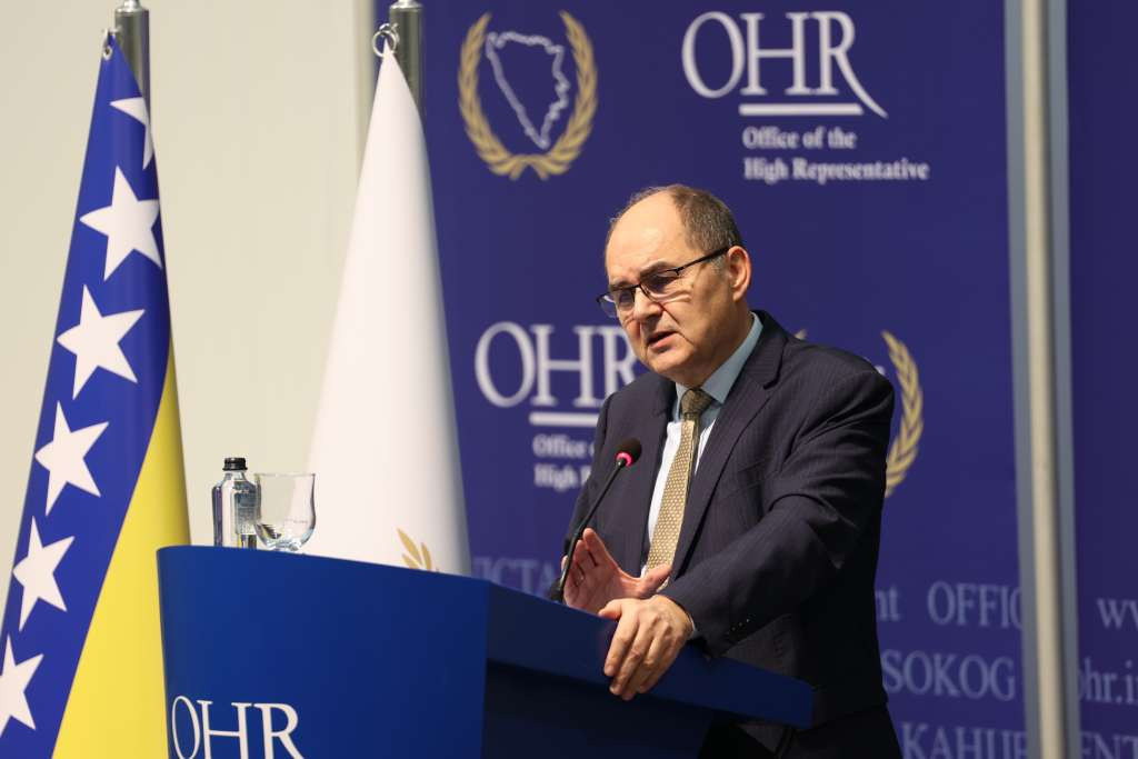 Schmidt: Ne želim nametati pravila, pozivam PSBiH da donese zakon o državnoj imovini