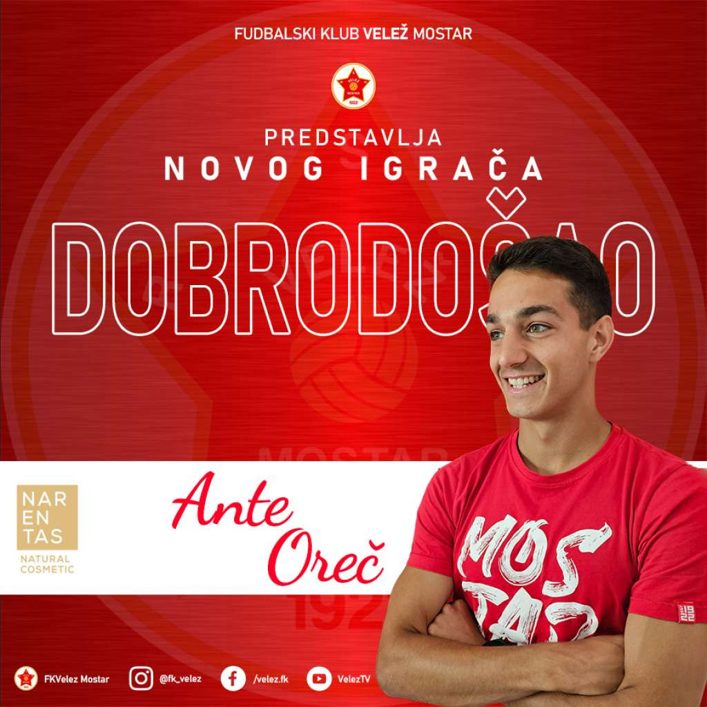 Ante Oreč novi je igrač FK Velež