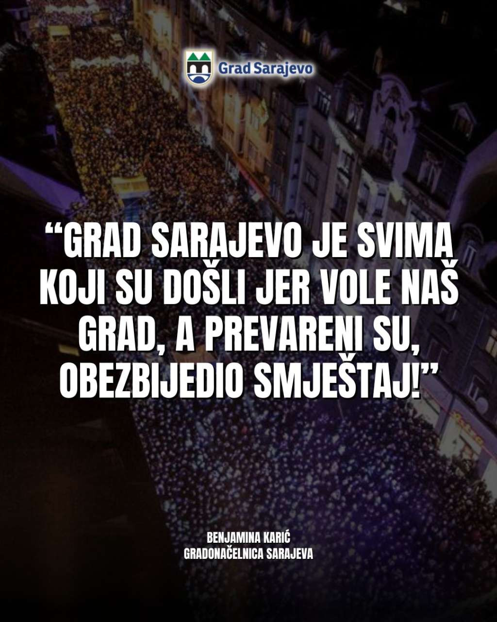 Karić: Grad Sarajevo osigurao smještaj za sve prevarene turiste