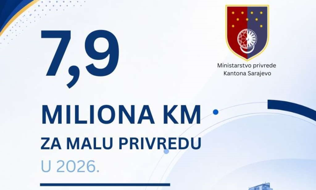 Za podršku maloj privredi u Kantonu Sarajevo osigurano 7,9 miliona KM