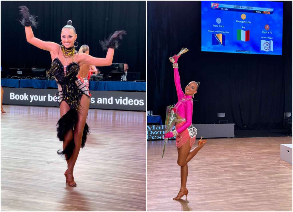 Ivona Ćurić osvojila srebro na Svjetskom prvenstvu u latinoameričkim plesovima
