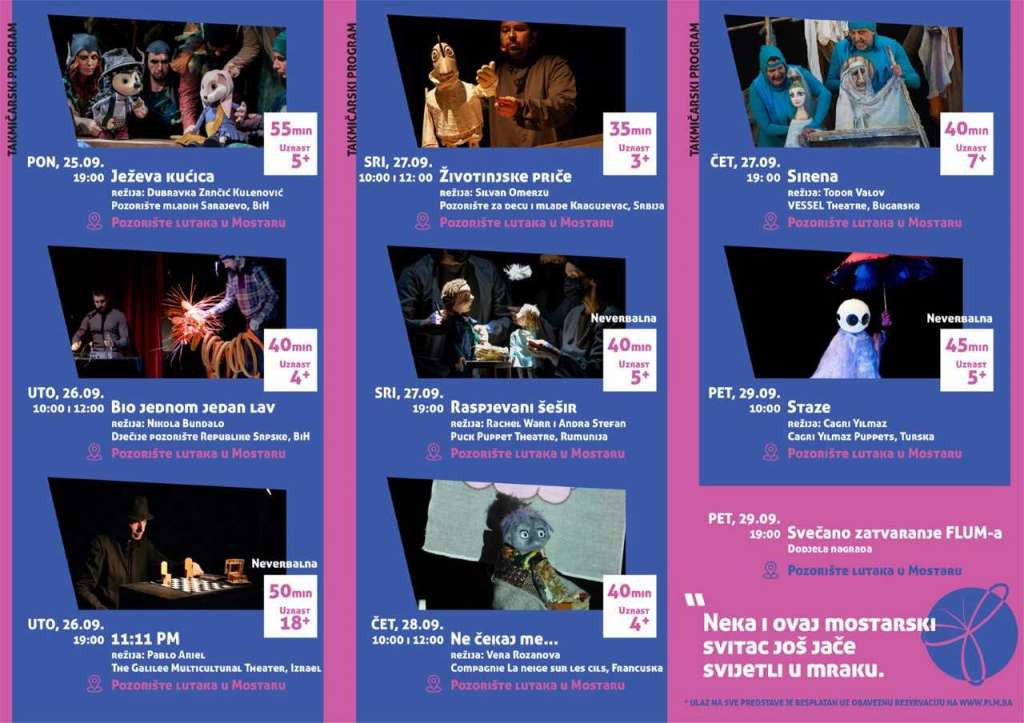 'FLUM 2023' dovodi najbolje svjetske lutkare u Mostar