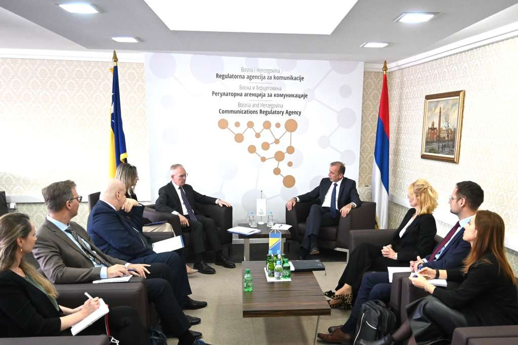 Predstavnik OSCE-a za slobodu medija posjetio Regulatornu agenciju za komunikacije