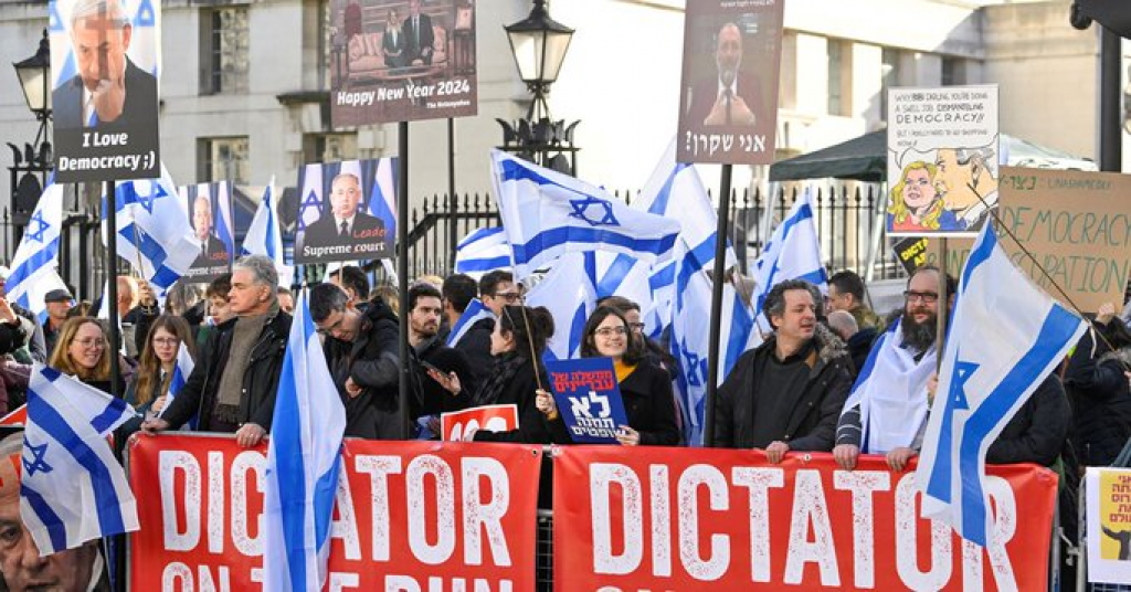Protesti u Londonu tokom susreta izraelskog premijera Netanyahua i britanskog Sunaka