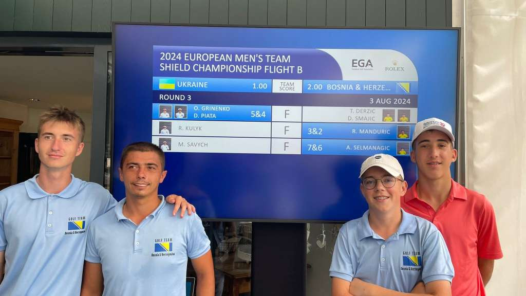 Golf - Reprezentacija BiH osvojila 10. mjesto na EP-u 3. divizije