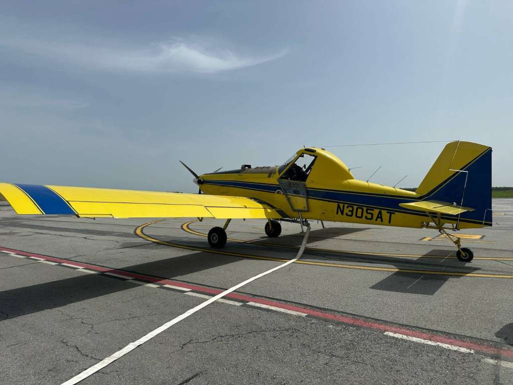 Pokazna vježba protupožarnog air-traktora u Zračnoj luci Mostar