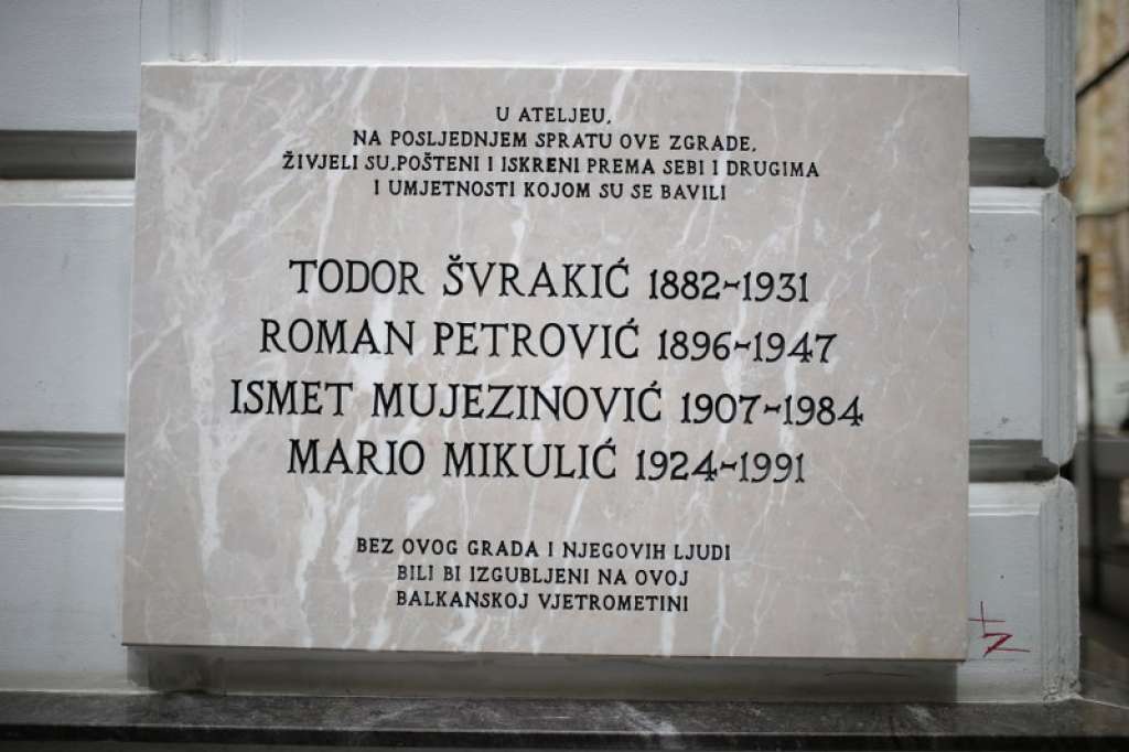U Ferhadiji postavljena spomen-ploča umjetnicima Švrakiću, Petroviću, Mujezinoviću i Mikuliću