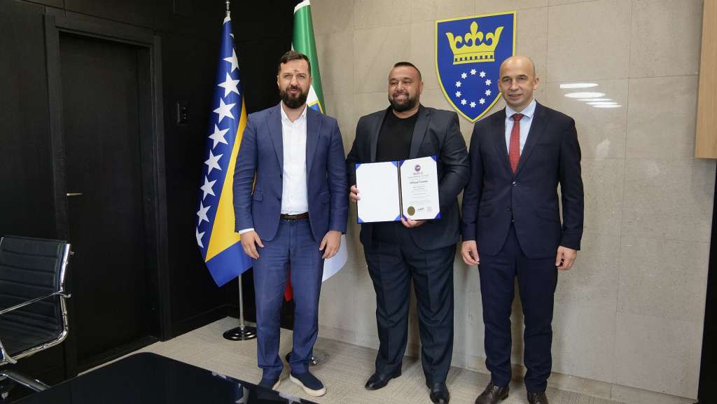 Pivić i Mušija ugostili Edina Kajevića nakon prijema u Kuću slavnih takekwondoa