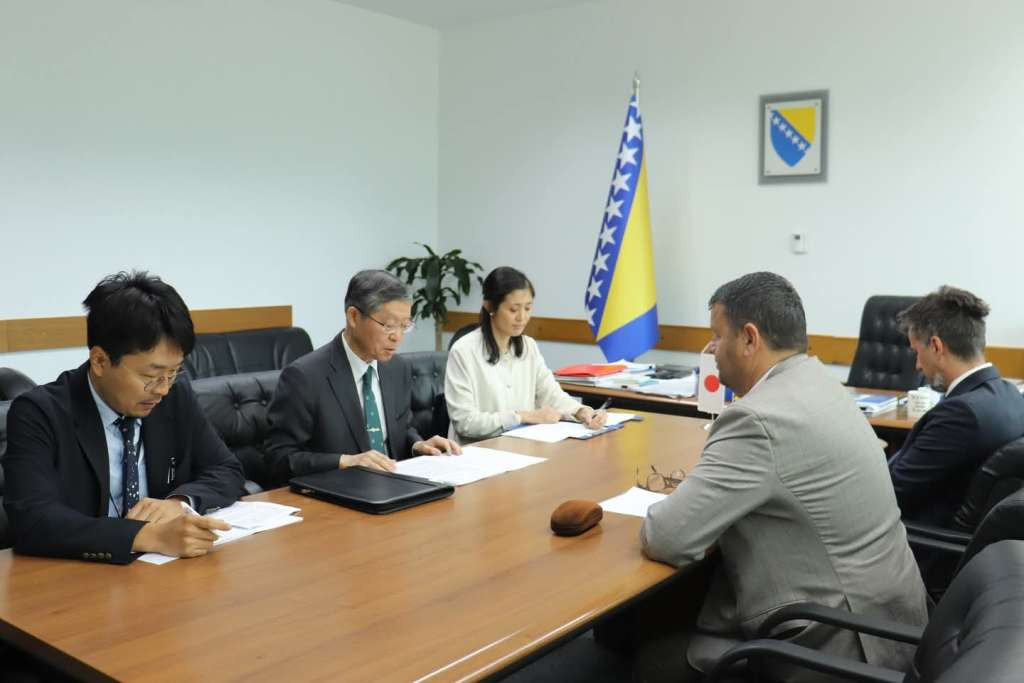 Hurtić primio u nastupnu posjetu ambasadora Japana u BiH Aikia Toshihiroa