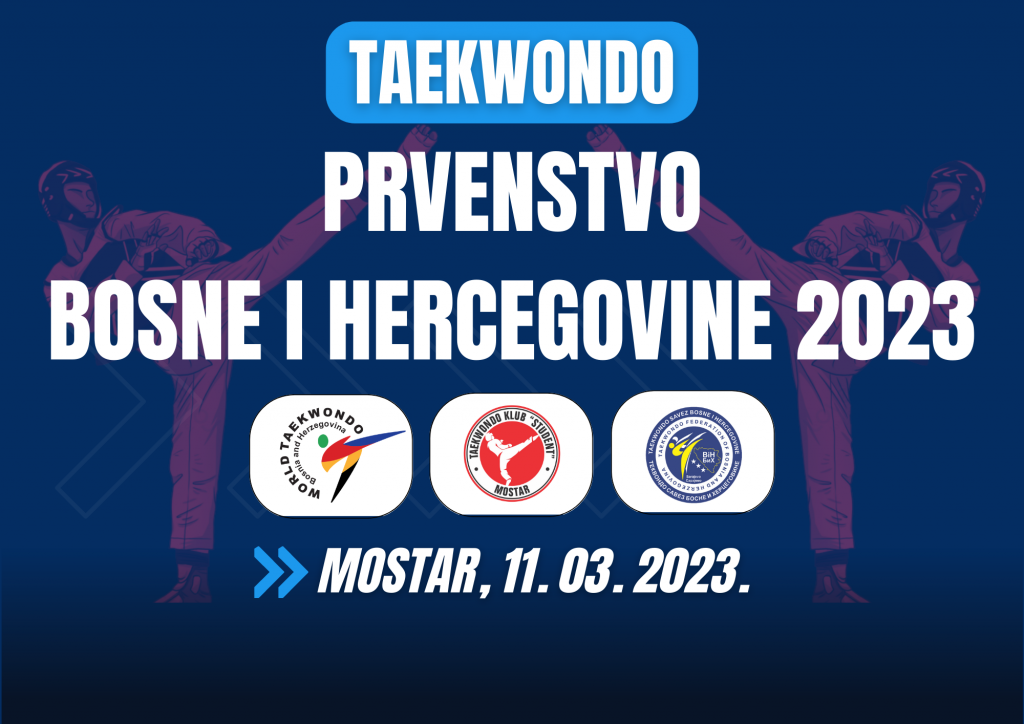 Prvenstvo Bosne i Hercegovine u taekwondou sutra u Mostaru