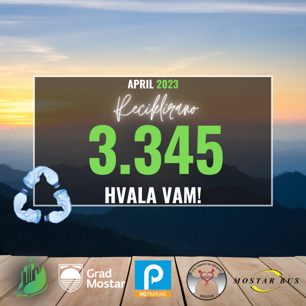 Mostarke i Mostarci prepoznali važnost recikliranja, 3.345 recikliranih predmeta