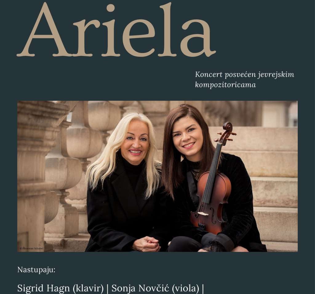Međunarodni dan sjećanja na žrtve holokausta: 27. januara u Sarajevu  koncert klasične muzike 'Ariela'