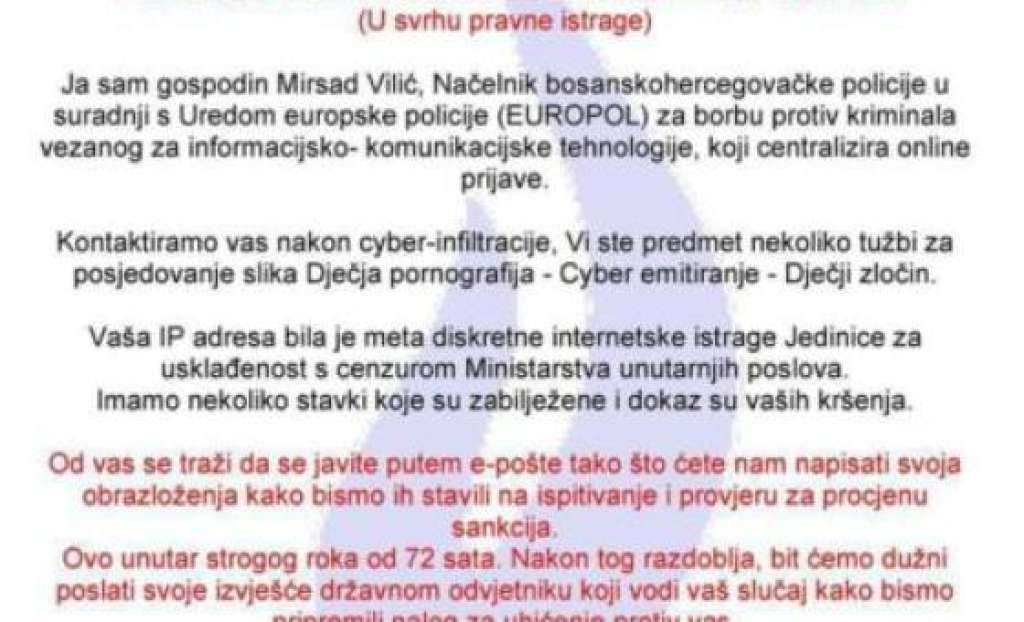 Policija upozorava: Lažni rukovoditelji policijskih agencija varaju građane