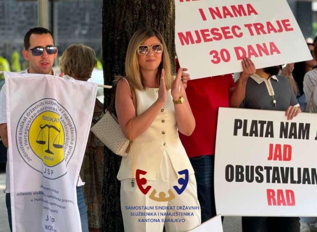 Samostalni sindikat državnih službenika i namještenika KS pružio podršku kolegama iz HNK
