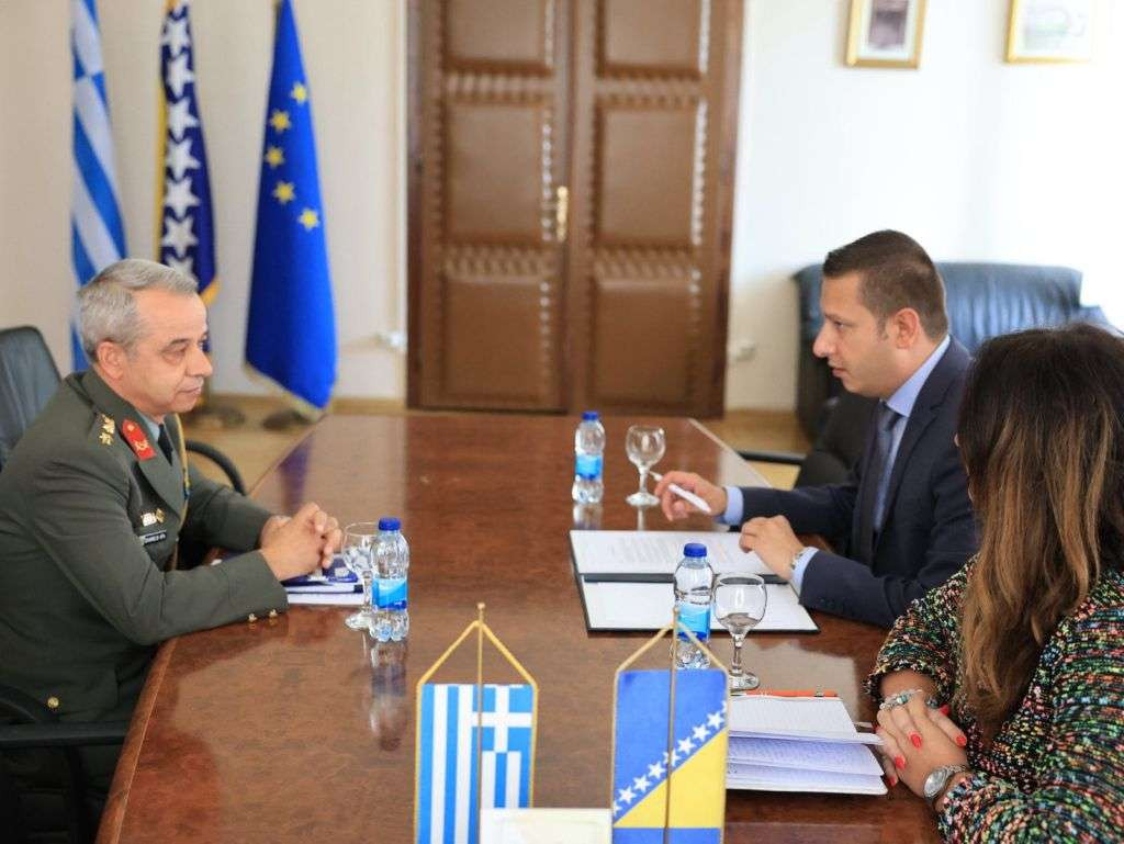 Goganović i Garelis: Vojna saradnja BiH i Grčke na visokom nivou, najavljena moguća partnerstva