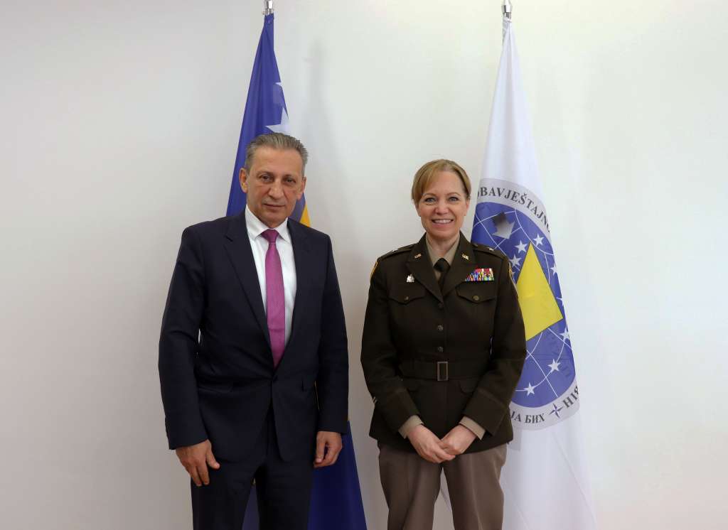 Komandantica NATO-ovog štaba u Sarajevu u posjeti Obavještajno-sigurnosnoj agenciji BiH