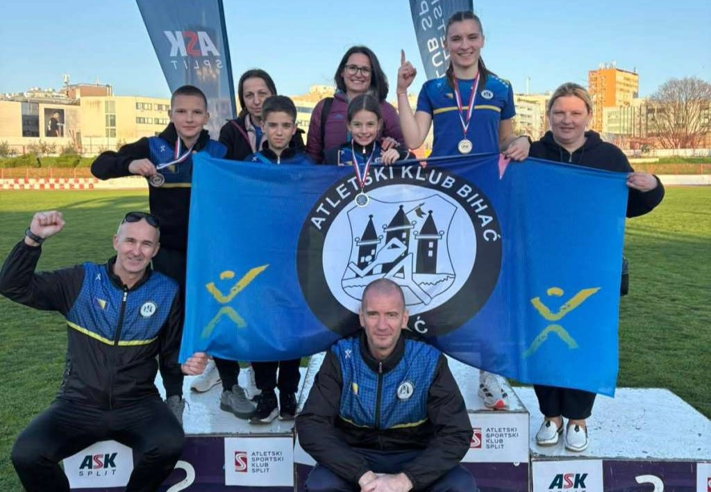 Atletičari iz Bihaća briljirali u Splitu: dvije zlatne i dvije srebrne medalje